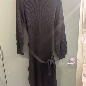 LBLC The Label Black Ribbed Turtleneck Sweater